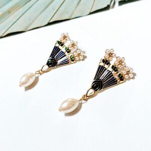 Anthropologie Pearl Drop Earrings NWOT